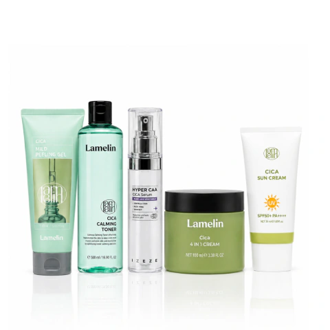 Rutina Coreana Antiacne CICA Centella Asiatica + BHA | Piel Limpia, Control de Grasa, Poros, Marcas Post Acné, Piel Sensible y Glow Saludable