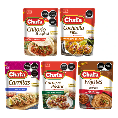 Combo Taquero Chata Regional Norteño | Rinde hasta 25 tacos | con Frijol Con Chilorio 400 G