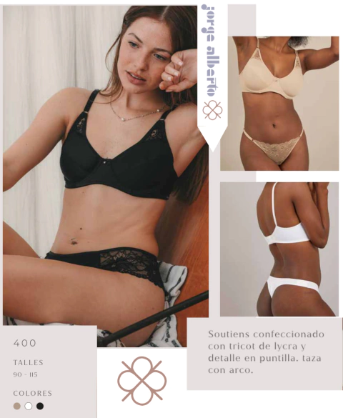 Corpiño lycra con arco DEVILLE - comprar online