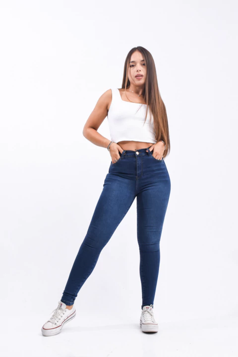 ART. IRENE | CHUPIN AZUL OSCURO MATIZADO TALLES 36 AL 56 RUMAJU
