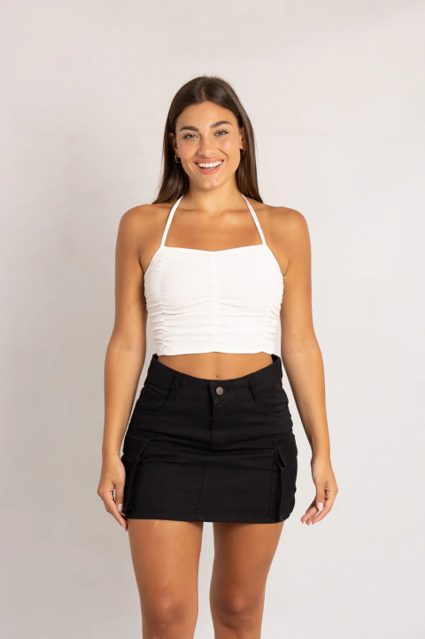 M-52 | MINI NEGRO CARGO CLASICO TIRO ALTO VERSUS RIGIDO