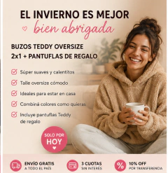 Imagen de Buzo Teddy ® 2x1 + Pantuflas ❄️