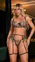 Lingerie Flora - personalizável preto