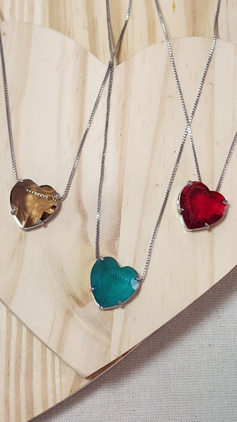 Conjunto Coração Zirconia