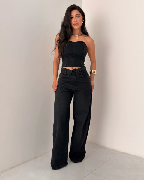 CALÇA JULIA BAGGY OVERLAP