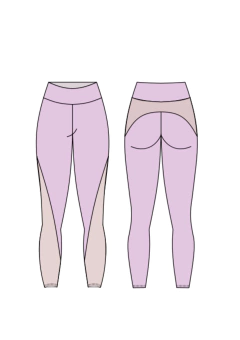Legging recorte frente e costas