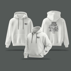 MOLETOM PELUCIADO CANGURU BRANCO HERD EFFECT - loja online