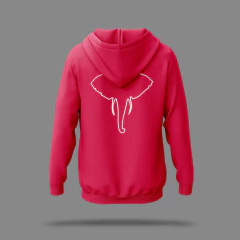MOLETOM PELUCIADO C/ ZIPER ROSA (CONTORNO COSTAS) - comprar online