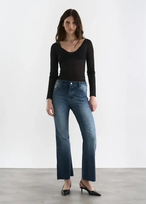 Pantalon de jean elastizado Flare Ibiza Tess