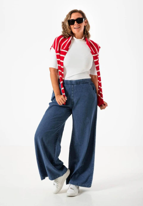 Pantalon Palazzo de Jean rigido Veneto