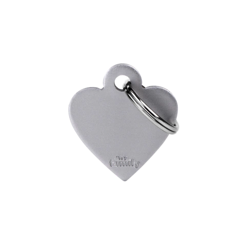 My Family Chapita Small Heart Aluminum Grey - comprar online