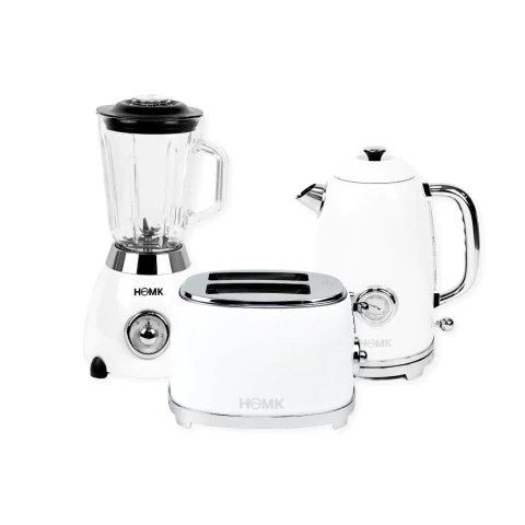 Set Tostadora Dalí White + Pava Eléctrica Dalí White + Licuadora Bansky White - comprar online