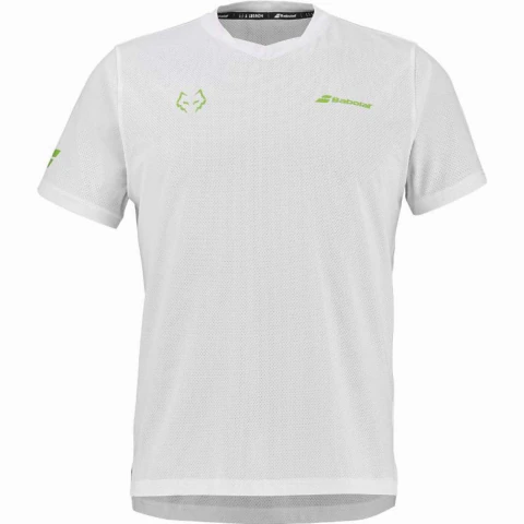 Camiseta Babolat Crew Neck Tee JL Blanco