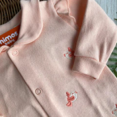 macacao longo (M) salmon passaro sued salpicado KIT19 BABIES - comprar online