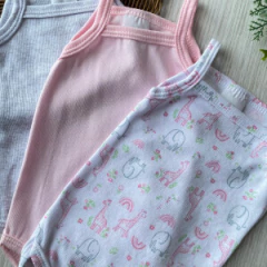 kit com 3 alcinha (M) selvabranco.cinza,rosa caneladinho - comprar online