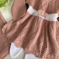 Saida de mater vestido rose lacinho na internet