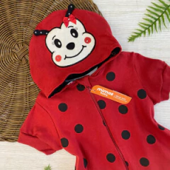 Macacao Suedine (G) Joaninha curto 7076 BROTINHOS - comprar online