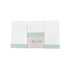 PANO DE BOCA LT NATURE VER C/3 UN BORDADO 30X30 CM 530956 MINASREY