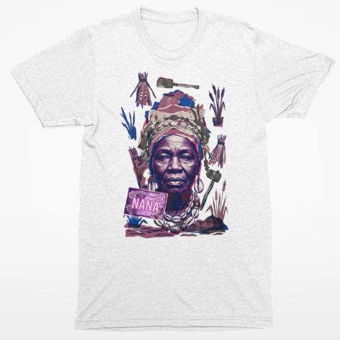 Camiseta Rosto Nanã Feminina Baby Look - comprar online