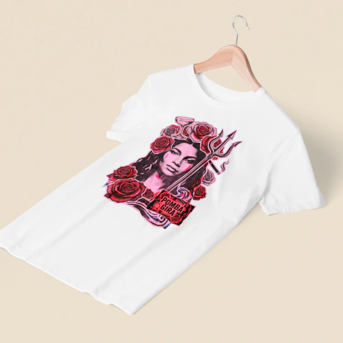Camiseta Rosto Pomba Gira Masculina - comprar online
