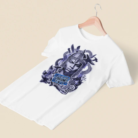 Camiseta Rosto Ogum Masculina - comprar online