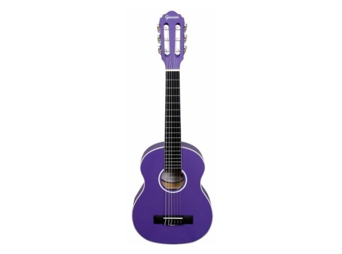 Violão infantil Giannini 1/4 na cor roxa com acabamento satin, cordas de nylon e design clássico adequado para crianças de 4 a 7 anos