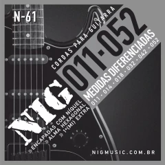 Encordoamento Guitarra Níquel 011-052 Nig N-61 -