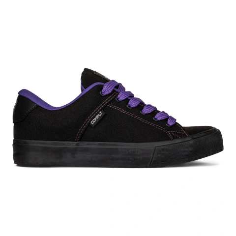 Tênis Comply Better Preto Roxo | Streetwear