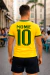 Camiseta Brasil Personalizado Com Seu Nome E Numero na internet