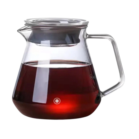 Jarra de café de vidro com tampa 600 ml