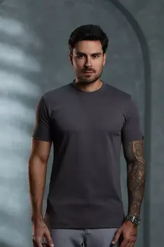 Camiseta Fb Exclusive Básica Premium Cinza