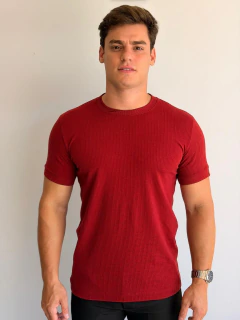 Camiseta Fb Exclusive Slim Tricot Elegance Vermelho