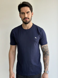 Camiseta Acostamento Casual Wolf Marinho