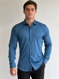 Camisa Longa Fb Exclusive Bamboo Azul Fusion