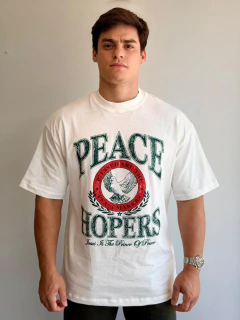 Camiseta Oversized The Hopers Blessed Off White