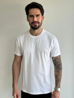 Camiseta Acostamento Casual Relief Off White