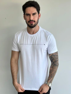 Camiseta Acostamento Casual Wolf 093 Branca