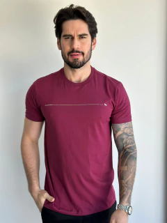 Camiseta Acostamento Casual Wolf 093 Bordo
