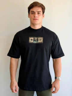 Camiseta Oversized The Hopers Love Money Preto