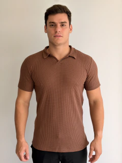 Camiseta Polo Fb Exclusive Marrom