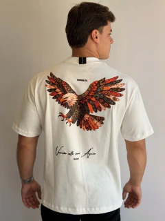 Camiseta The Hopers Oversized Eagle Off White