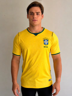 Camiseta Masculina Brasil Amarela 26/27