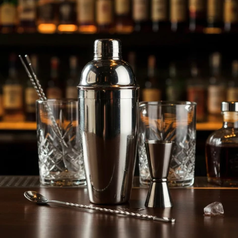 Set Coctelería Profesional de Acero Inoxidable