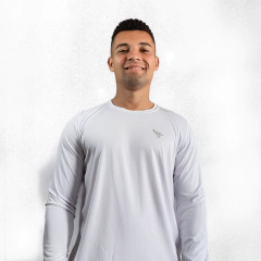 Camiseta Manga Longa UV Branco na internet