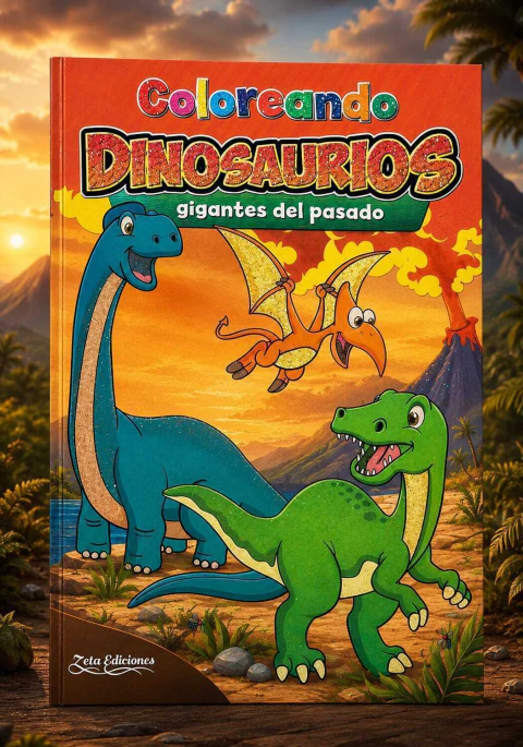 COLOREANDO DINOSAURIOS - GIGANTES DEL PASADO