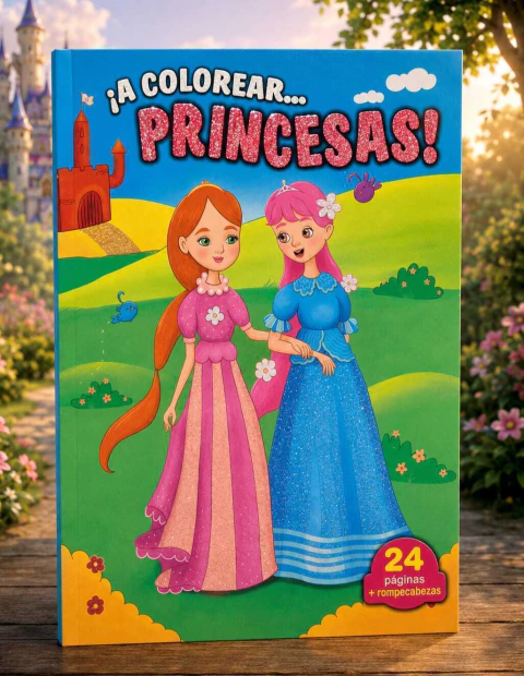 ¡A COLOREAR... PRINCESAS!