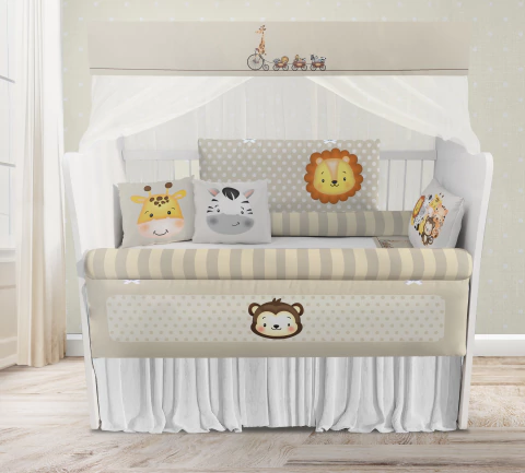 Kit Berço Safari Baby Animais Enxoval Completo - loja online