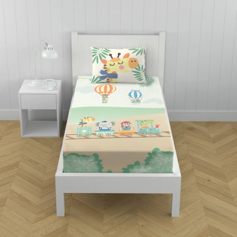 Lençol Infantil Safari Divertido