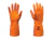 Luva Segurança Borracha Latex M Orange Kalipso
