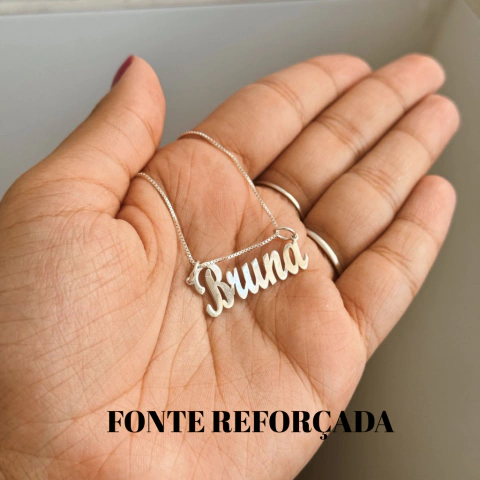 Colar de Prata Nome Personalizado